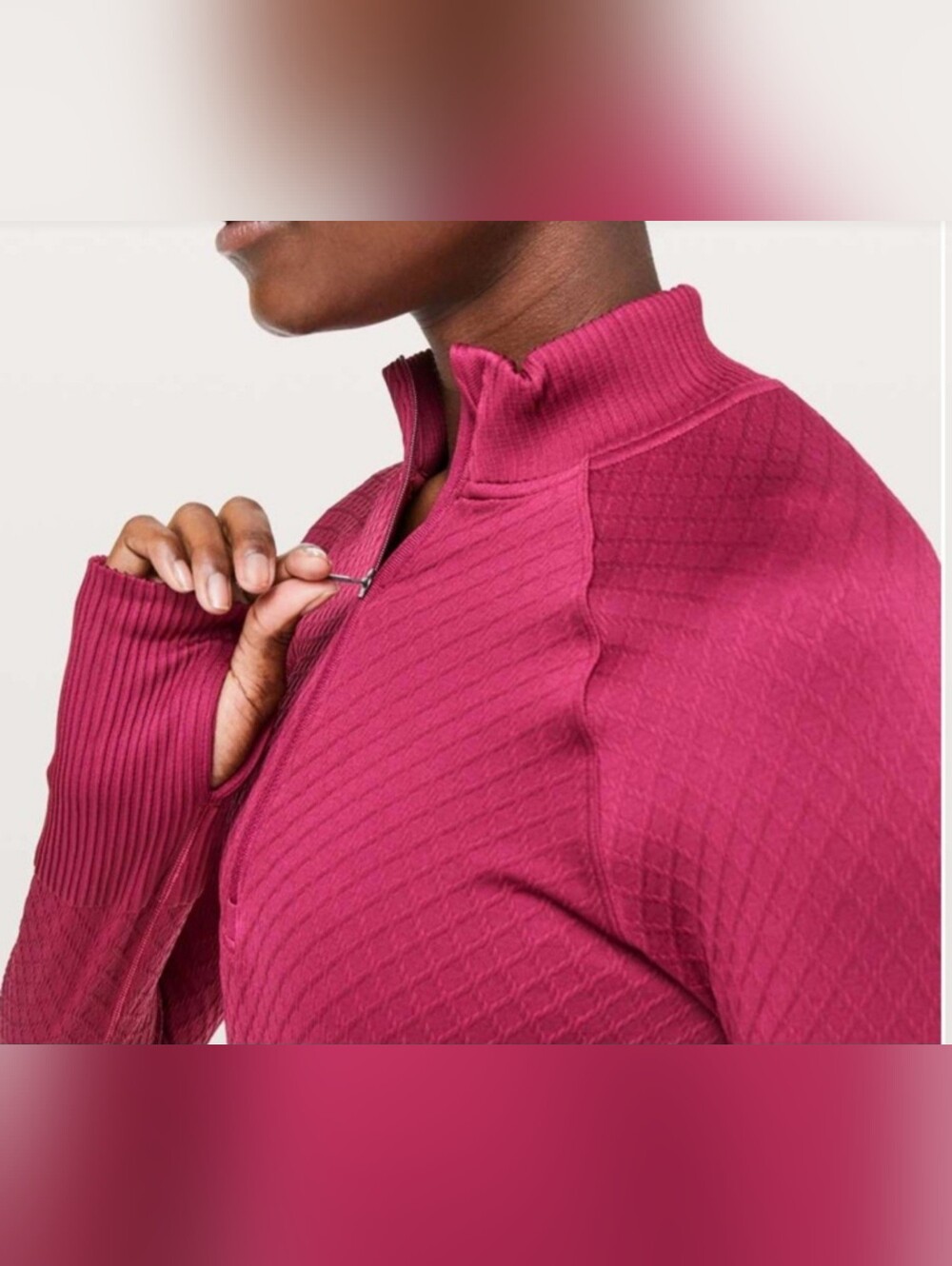 Lululemon Rest Less 1/2 Zip In Star Ruby - Picture 7 of 7